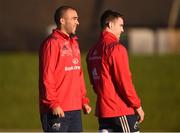 2 January 2017; Simon Zebo, left, and Conor Murray of Munster during squad training at University of Limerick in Limerick. Photo by Diarmuid Greene/Sportsfile