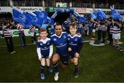 31 December 2016; Leinster matchday mascots Jack Moyles and Jack Littleton with captain Isa Nacewa at the Guinness PRO12 Round 12 match between Leinster and Ulster at the RDS Arena in Dublin. Photo by Stephen McCarthy/Sportsfile