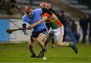 4 January 2017; Canice Maher of Dublin in action against Dion Wall of Carlow during the Bord na Mona Walsh Cup Group 3 Round 1 match between Dublin and Carlow at Parnell Park in Dublin. Photo by Piaras Ó Mídheach/Sportsfile