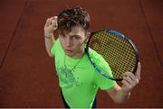 5 January 2017; Simon Carr poses for a portrait following a practice game at the Tennis Ireland National Training Centre in Glasnevin, Dublin. Photo by Eóin Noonan/Sportsfile