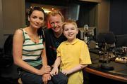 26 May 2011; Today FM DJs Matt Cooper and Louise Duffy pictured with Special Olympics athlete Stephen Byrne, Tallaght, Dublin, who is a member of the Knocklions Special Olympics Club. Matt and Louise have signed up to take part in The Mid Summers 10km Run on June 21st in Killruddery House, Wicklow, to raise funds for Special Olympics Ireland. To get involved visit www.aliveoutside.ie. Today FM, Digges Lane, Dublin. Picture credit: Ray McManus / SPORTSFILE