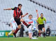 26 May 2011; Robert Bayly, Bohemians, in action against Paul Corry, UCD. Airtricity League Premier Division, Bohemians v UCD, Dalymount Park, Dublin. Picture credit: Barry Cregg / SPORTSFILE