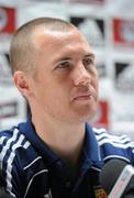 27 May 2011; Scotland captain Kenny Miller during a press conference ahead of their side's Carling Four Nations Tournament game against the Republic of Ireland on Sunday. Scotland Press Conference, Carton House Hotel, Maynooth, Co. Kildare. Picture credit: Stephen McCarthy / SPORTSFILE