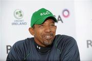 27 May 2011; Ireland coach Phil Simmons during a press conference ahead of their opening RSA ODI Series game against Pakistan on Saturday. Cricket Ireland Press Conference, Stormont Pavilion, Stormont, Belfast, Co. Antrim. Picture credit: Oliver McVeigh / SPORTSFILE