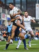 31 December 2016; Charles Piutau of Ulster is tackled by Adam Byrne of Leinster during the Guinness PRO12 Round 12 match between Leinster and Ulster at the RDS Arena in Dublin. Photo by Stephen McCarthy/Sportsfile