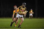 5 January 2017; Stephen O'Farrell of Kilkenny in action against Gavin Bailey of DCU Dochas Eireann during the Bord na Mona Walsh Cup Group 2 Round 1 match between Kilkenny and DCU Dochas Eireann at MW Hire Park, Dunmore, Co. Kilkenny. Photo by Matt Browne/Sportsfile