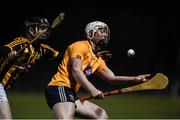 5 January 2017; Aaron Maddock of DCU Dochas Eireann in action against Conor Hennessy of Kilkenny during the Bord na Mona Walsh Cup Group 2 Round 1 match between Kilkenny and DCU Dochas Eireann at MW Hire Park, Dunmore, Co. Kilkenny. Photo by Matt Browne/Sportsfile