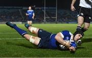 6 January 2017; Sean O'Brien of Leinster goes over to score his side's first try during the Guinness PRO12 Round 13 match between Leinster and Zebre at the RDS Arena in Ballsbridge, Dublin. Photo by Stephen McCarthy/Sportsfile