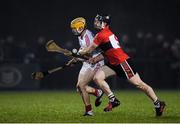 6 January 2017; Billy Hennessy of Cork in action against Jamie Barron of UCC during the Canon O'Brien Cup match between Cork and UCC at UCC in the Mardyke, Cork. Photo by Brendan Moran/Sportsfile