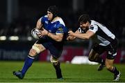 6 January 2017; Sean O'Brien of Leinster is tackled by Matteo Pratichetti of Zebre during the Guinness PRO12 Round 13 match between Leinster and Zebre at the RDS Arena in Ballsbridge, Dublin. Photo by Ramsey Cardy/Sportsfile