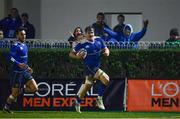6 January 2017; Jamie Heaslip of Leinster on his way to scoring his side's tenth try during the Guinness PRO12 Round 13 match between Leinster and Zebre at the RDS Arena in Ballsbridge, Dublin. Photo by Ramsey Cardy/Sportsfile