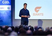 7 January 2017; Greater Western Sydney Giants Australian Rules Football team coach Nicholas Walsh speaking speaking at the GAA Annual Games Development Conference in Croke Park, Dublin. Photo by Seb Daly/Sportsfile