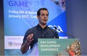 6 January 2017; Limerick senior hurling coach Paul Kinnerk speaking at the GAA Annual Games Development Conference in Croke Park, Dublin. Photo by Piaras Ó Mídheach/Sportsfile