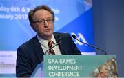 6 January 2017; GAA Director for Games Development and Research Pat Daly speaking at the GAA Annual Games Development Conference in Croke Park, Dublin. Photo by Piaras Ó Mídheach/Sportsfile
