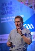 7 January 2017; Niall Moyna, Professor, Department of Health and Human Performance, DCU, speaking at the GAA Annual Games Development Conference in Croke Park, Dublin. Photo by Seb Daly/Sportsfile