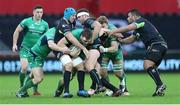 7 January 2017; James Cannon of Connacht is tackled by Justin Tipuric and Nicky Smith of Ospreys during the Guinness PRO12 Round 13 match between Ospreys and Connacht at Liberty Stadium  in Swansea, Wales. Photo by Chris Fairweather/Sportsifle