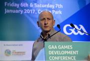 7 January 2017; Martin Fogarty, National Hurling Development Manager, speaking at the GAA Annual Games Development Conference in Croke Park, Dublin. Photo by Piaras Ó Mídheach/Sportsfile