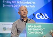 7 January 2017; Martin Fogarty, National Hurling Development Manager, speaking at the GAA Annual Games Development Conference in Croke Park, Dublin. Photo by Piaras Ó Mídheach/Sportsfile