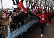 7 January 2017; Keith Earls of Munster arrives prior to the European Rugby Champions Cup Pool 1 Round 1 match between Racing 92 and Munster at the Stade Yves-Du-Manoir in Paris, France. Photo by Stephen McCarthy/Sportsfile