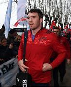 7 January 2017; Peter O’Mahony of Munster arrives prior to the European Rugby Champions Cup Pool 1 Round 1 match between Racing 92 and Munster at the Stade Yves-Du-Manoir in Paris, France. Photo by Stephen McCarthy/Sportsfile