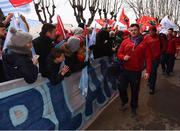 7 January 2017; Dave Kilcoyne of Munster arrives prior to the European Rugby Champions Cup Pool 1 Round 1 match between Racing 92 and Munster at the Stade Yves-Du-Manoir in Paris, France. Photo by Stephen McCarthy/Sportsfile
