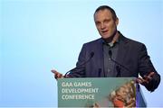 7 January 2017; Professor Wade Gilbert, Department of Kinesiology, California State University, Fresno, speaking at the GAA Annual Games Development Conference in Croke Park, Dublin. Photo by Seb Daly/Sportsfile