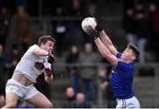 7 January 2017; Andrew Farrell of Longford in action against Niall Kelly of Kildare during the Bord na Mona Walsh Cup Group 2 Round 1 match between Kildare and Longford at St Conleth's Park in Newbridge, Co. Kildare. Photo by Matt Browne/Sportsfile