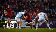 7 January 2017; CJ Stander of Munster is tackled by Anthony Tuitavke of Racing 92 during the European Rugby Champions Cup Pool 1 Round 1 match between Racing 92 and Munster at the Stade Yves-Du-Manoir in Paris, France. Photo by Stephen McCarthy/Sportsfile