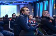 7 January 2017; An audience member watches a big screen during at the GAA Annual Games Development Conference in Croke Park, Dublin. Photo by Seb Daly/Sportsfile