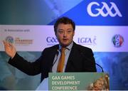 7 January 2017; Peter Horgan, Education Officer, speaking at the GAA Annual Games Development Conference in Croke Park, Dublin. Photo by Seb Daly/Sportsfile