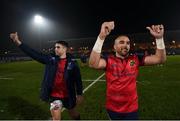 7 January 2017; Simon Zebo, right, and Conor Murray of Munster following the European Rugby Champions Cup Pool 1 Round 1 match between Racing 92 and Munster at the Stade Yves-Du-Manoir in Paris, France. Photo by Stephen McCarthy/Sportsfile