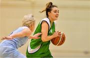 7 January 2017; Karen Mealey of Courtyard Liffey Celtics in action against Becky Woods of DCU Mercy during the Hula Hoops Women's National Cup semi-final match between DCU Mercy and Courtyard Liffey Celtics at the Neptune Stadium in Cork. Photo by Brendan Moran/Sportsfile