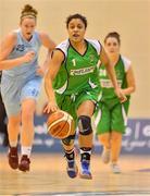 7 January 2017; Jazmen Boone of Courtyard Liffey Celtics in action against DCU Mercy during the Hula Hoops Women's National Cup semi-final match between DCU Mercy and Courtyard Liffey Celtics at the Neptune Stadium in Cork. Photo by Brendan Moran/Sportsfile