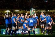 21 May 2011; The Leinster players celebrate with the Heineken Cup. Heineken Cup Final, Leinster v Northampton Saints, Millennium Stadium, Cardiff, Wales. Picture credit: Matt Browne / SPORTSFILE