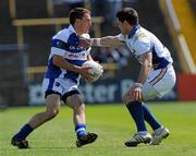 22 May 2011; Niall Donoher, Laois, in action against Shane Mulligan, Longford. Leinster GAA Football Senior Championship First Round, Laois v Longford, O'Moore Park, Portlaoise, Co. Laois. Picture credit: Brian Lawless / SPORTSFILE