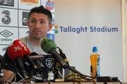 28 May 2011; Republic of Ireland's Robbie Keane during a press conference ahead of their side's Carling Four Nations Tournament game against Scotland on Sunday. Republic of Ireland Press Conference, Tallaght Stadium, Tallaght, Dublin. Picture credit: Pat Murphy / SPORTSFILE