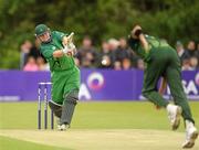 28 May 2011; Paul Striling, Ireland, in action against Umar Gul, Pakistan. RSA ODI Series, Ireland v Pakistan, Stormont, Belfast, Co. Antrim. Picture credit: Oliver McVeigh / SPORTSFILE