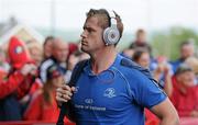28 May 2011; Leinster's Jamie Heaslip arrives ahead of the game. Celtic League Grand Final, Munster v Leinster, Thomond Park, Limerick. Picture credit: Stephen McCarthy / SPORTSFILE