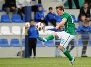 29 May 2011; Connor Murphy, Republic of Ireland, shoots to score his side's first goal. UEFA Under 19 Championship Elite Round, Republic of Ireland v Italy, Kolobrzeg, Poland. Picture credit: Rory Geary / SPORTSFILE