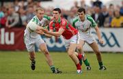 29 May 2011; Alan Freeman, Mayo, in action against Sean McVeigh, left, and Michael Maloney, London. Connacht GAA Football Senior Championship, Quarter-Final, London v Mayo, Emerald Park, Ruislip, London, England. Picture credit: Brendan Moran / SPORTSFILE