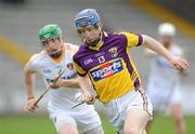 29 May 2011; Rory Jacob, Wexford, in action against Kevin Molloy, Antrim. Leinster GAA Hurling Senior Championship, Quarter-Final, Wexford v Antrim, Wexford Park, Wexford. Picture credit: Matt Browne / SPORTSFILE