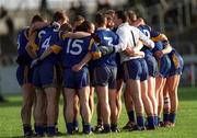 20 January 2002; The Wicklow team during the O'Byrne Cup final match between Carlow and Wicklow at Dr Cullen Park in Carlow. Photo by Damien Eagers/Sportsfile