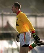 20 January 2002; James Clarke of Carlow during the O'Byrne Cup final match between Carlow and Wicklow at Dr Cullen Park in Carlow. Photo by Damien Eagers/Sportsfile