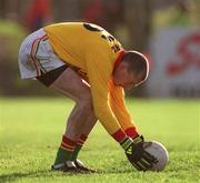 20 January 2002; James Clarke of Carlow during the O'Byrne Cup final match between Carlow and Wicklow at Dr Cullen Park in Carlow. Photo by Damien Eagers/Sportsfile