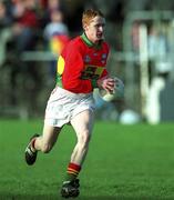 20 January 2002; Brian Kelly of Carlow during the O'Byrne Cup final match between Carlow and Wicklow at Dr Cullen Park in Carlow. Photo by Damien Eagers/Sportsfile