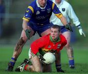 20 January 2002; Brian Carbery of Carlow during the O'Byrne Cup final match between Carlow and Wicklow at Dr Cullen Park in Carlow. Photo by Damien Eagers/Sportsfile