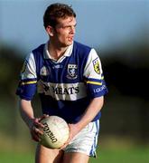 13 January 2002; Noel Garvan of Laois during the O'Byrne Cup semi-final match between Carlow and Laois at McCann Park in Portarlington, Laois. Photo by Damien Eagers/Sportsfile