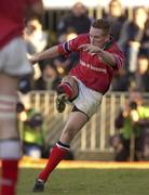 26 January 2002; Mike Prendergast of Munster during the Heineken Cup Quarter Final match between Stade Francais and Munster at Stade Jean-Bouin in Paris, France. Photo by Matt Browne/Sportsfile