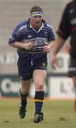 13 January 2002; Paul Wallace of Leinster is attended to by Leinster team physio Frances Moran during the  Heineken Cup Pool 6 Round 6 match between Toulouse and Leinster at Stade Les Sept Denier in Toulouse, France. Photo by Brendan Moran/Sportsfile