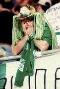6 September 1995; A Republic of Ireland supporter during the UEFA European Championship Group 6 match between Austria and Republic of Ireland at the Ernst Happel Stadium in Vienna, Austria.